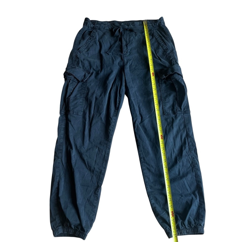 American Eagle Cargo Jogger Pants Women’s Size 14 Black Stretch Utility Pockets - Picture 2 of 10